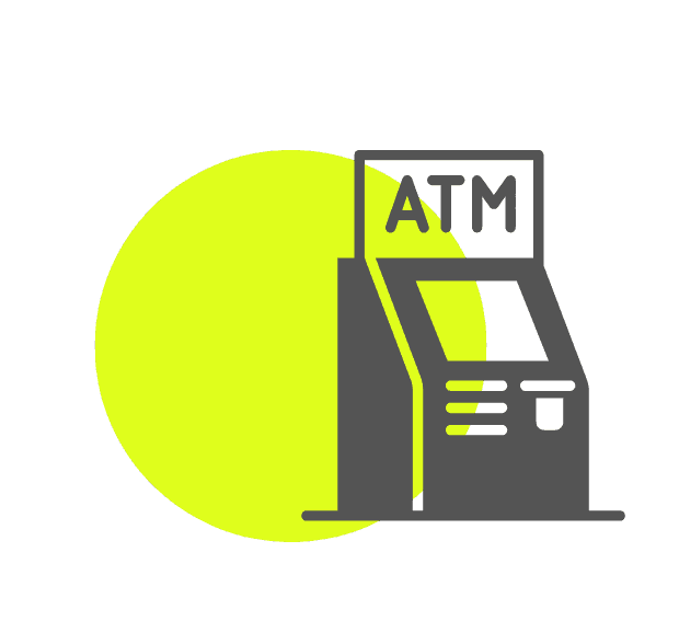 icono de cajero electrónico atm