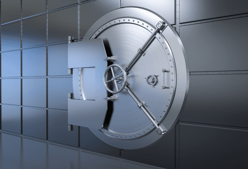 puerta de seguridad de banco