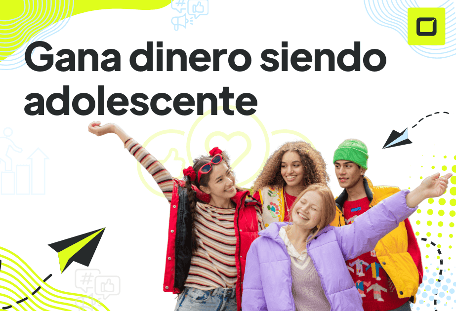 Adolescente aprendiendo a ganar dinero, rápido, fácil y responsable