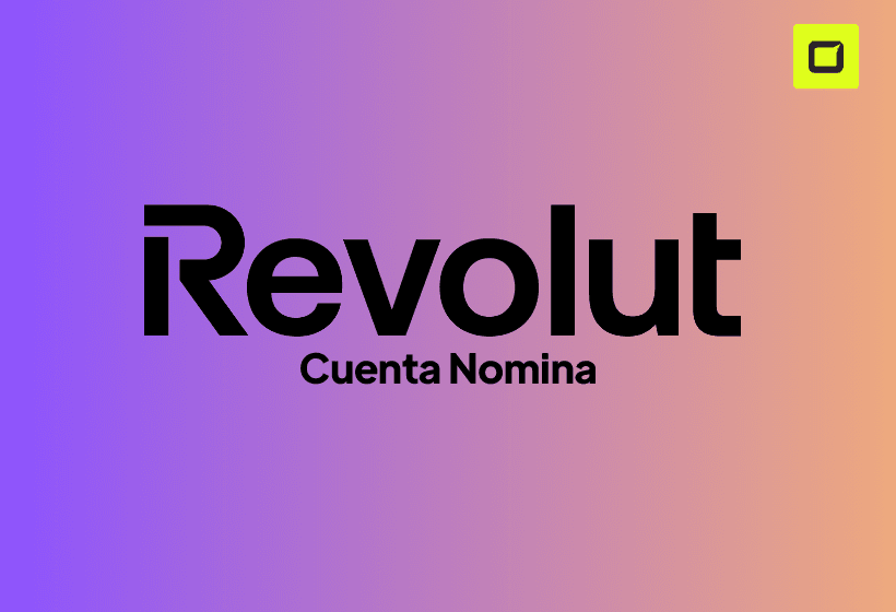 cuenta nomina revolut logo con fondo degradado de colores