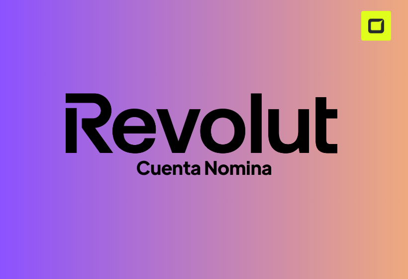 cuenta nomina revolut logo con fondo degradado de colores