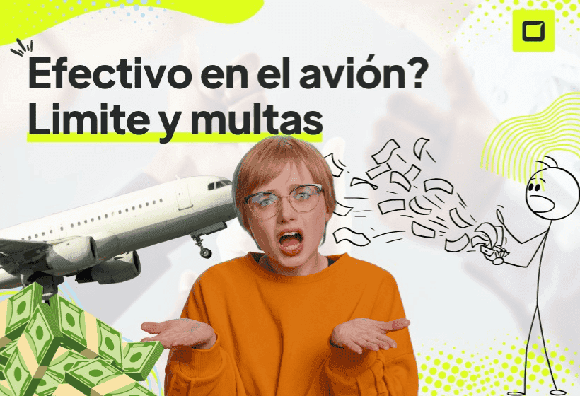 chica sorprendida porque no sabia que la podían multar por llevar mucho efectivo en el avión