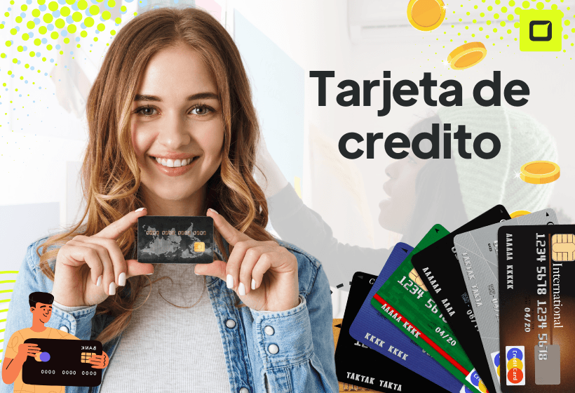 mujer sosteniendo una tarjeta de crédito, feliz porque podría pagar todo deforma inmediata