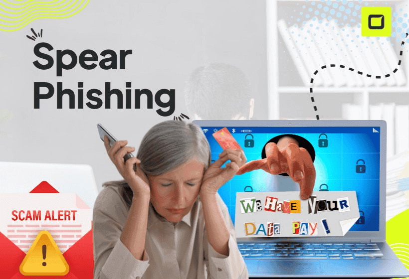 mujer atormentada porque no sabia como evitar spear phishing