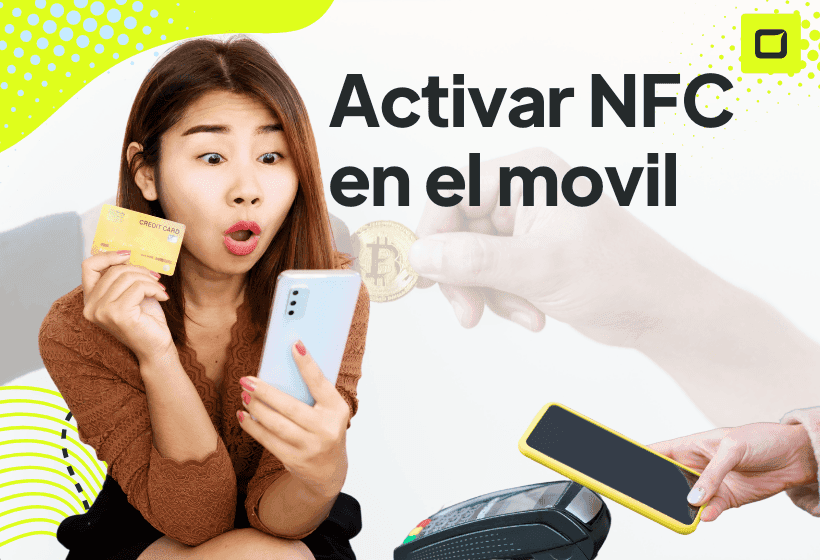 chica registrando en su movil su tarjeta para poder pagar con NFC