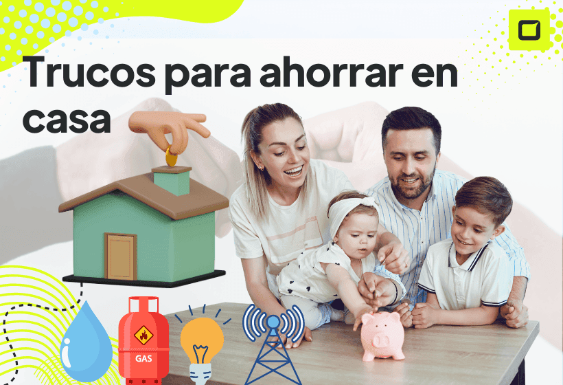 familia muy contenta porque consiguió los trucos mas favorables para ahorrar en casa