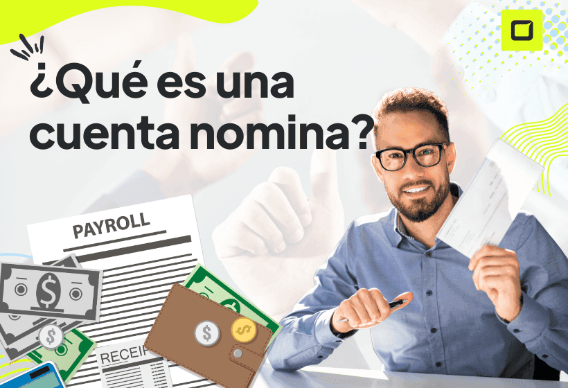 hombre contento porque por fin averigüo que es una cuenta nomina y podrás aprovechar su salario cada mes y ser recompensado