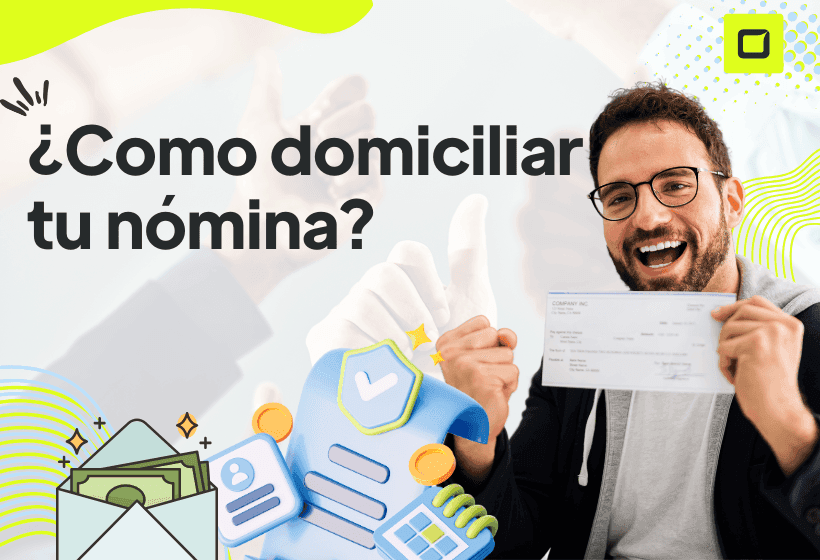 sobre feliz porque pudo domiciliar su cuenta siguiendo el paso a paso