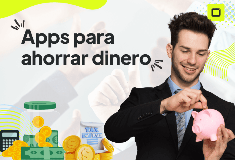 Hombre feliz porque aprendio a usar las aplicaciones de ahorro y ahora esta planificando sus finanzas