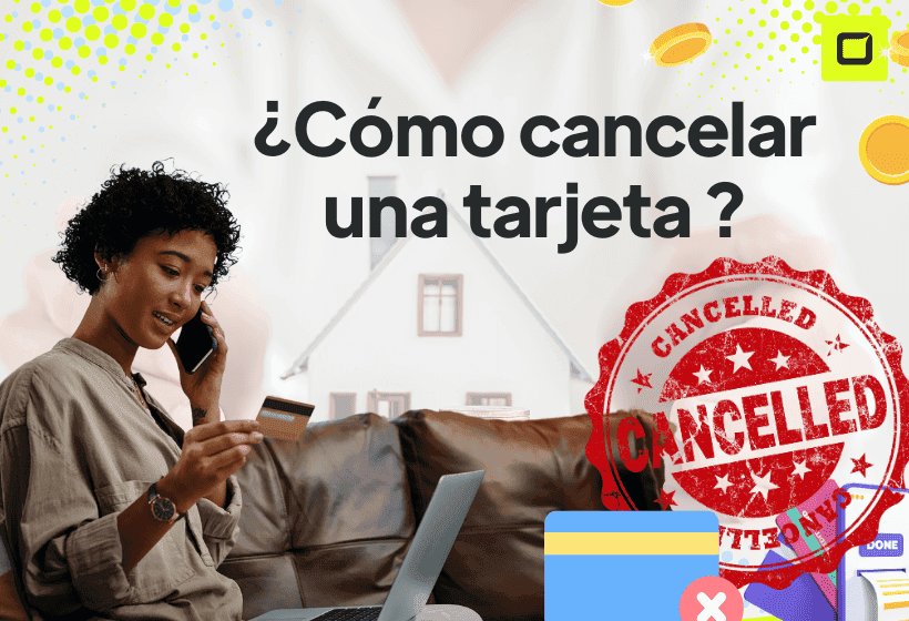chica cancelando su tarjeta de credito que había sido robada