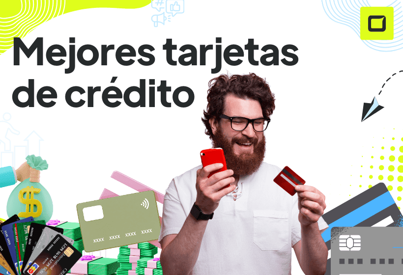 Hobre usando las mejores tarjetas de credito,