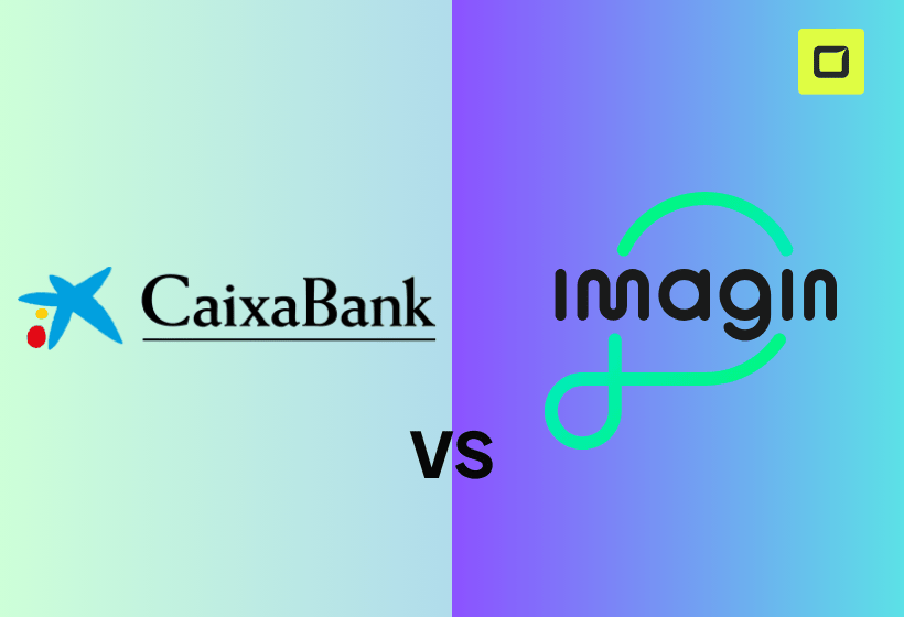logos de imaginbank y caixaBank enfrentandoselos a un análisis comparativo completo