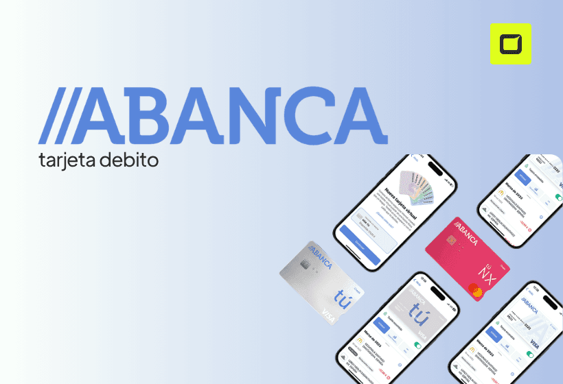 logo de la tarjeta abanca tu nx de debito e iconos de tarjeta