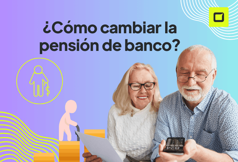 dos señores de tercera edad, haciendo el cambio de pensión a otro banco paso a paso