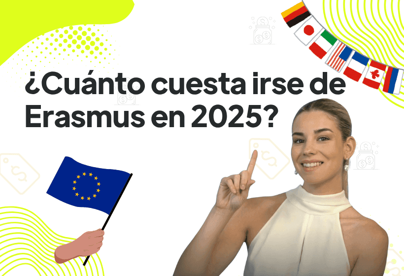 paula diaz linares periodista mostrando cuanto cuesta irse de erasmus en 2025 y cuanto dineo te da la beca