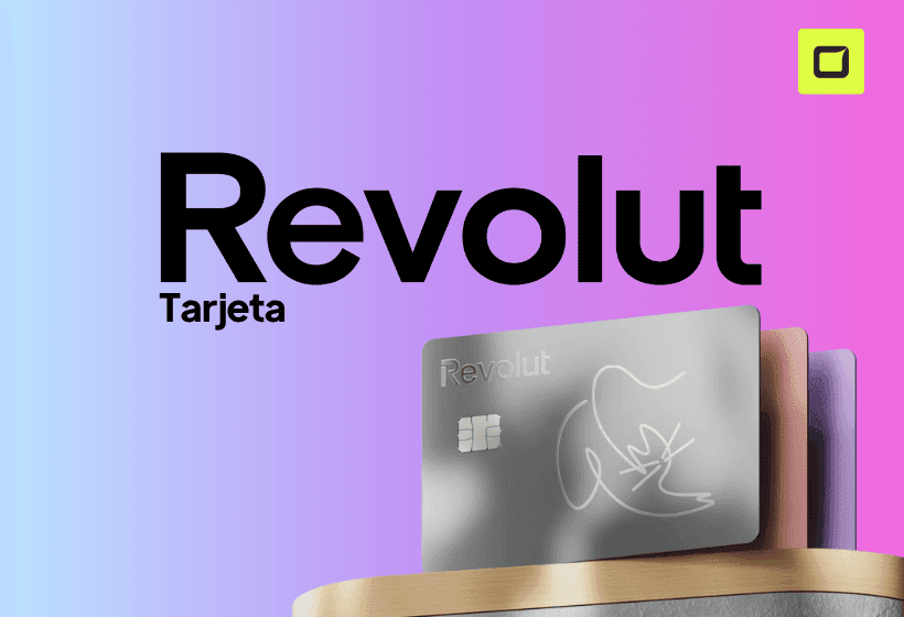 logo de la tarjeta revolut con un fondo morado y rosado, icono de tarjetas revolut