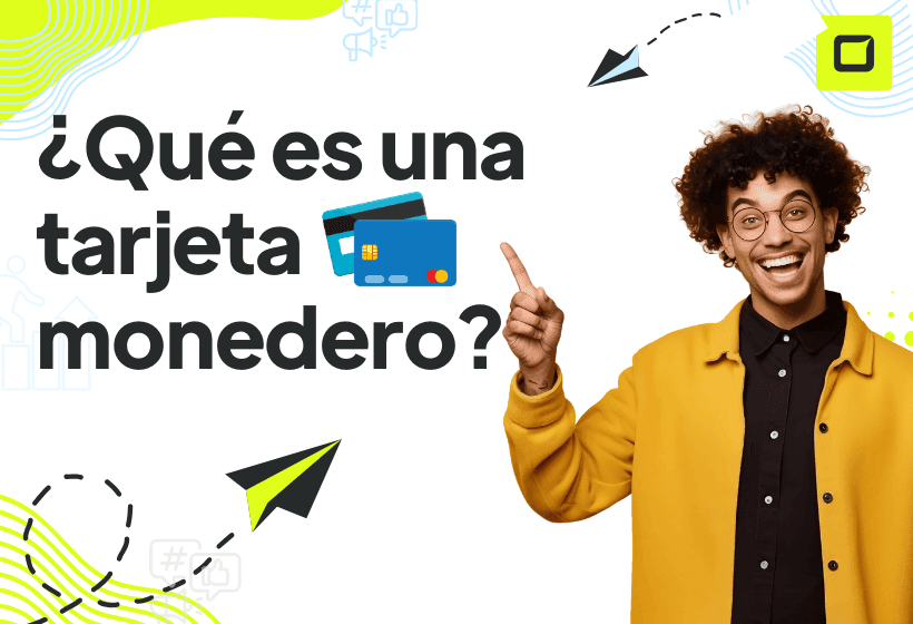 chico explicando que es una tarjeta monedero o tarjeta prepago
