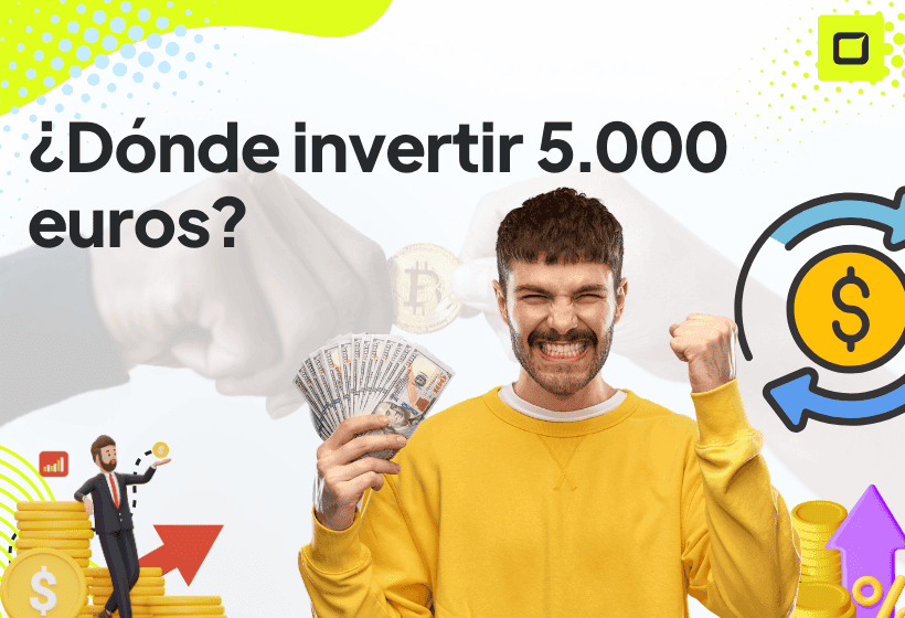 chico con 5000 euros en la mano preguntadose donde puede invertirlos