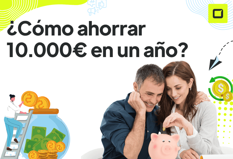 pareja pensando como ahorrar 10000 euros en un año