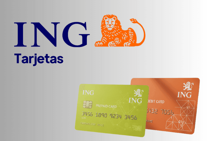 dos tarjetas de ing mostrando todo lo que pueden hacer una de debito y otra tarjeta prepago