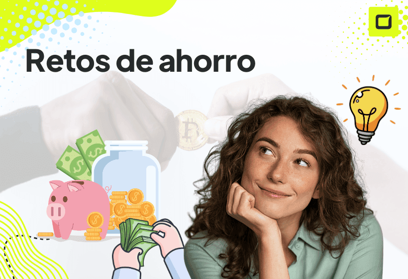 chica pensando cuales son los mejores retos de ahorro