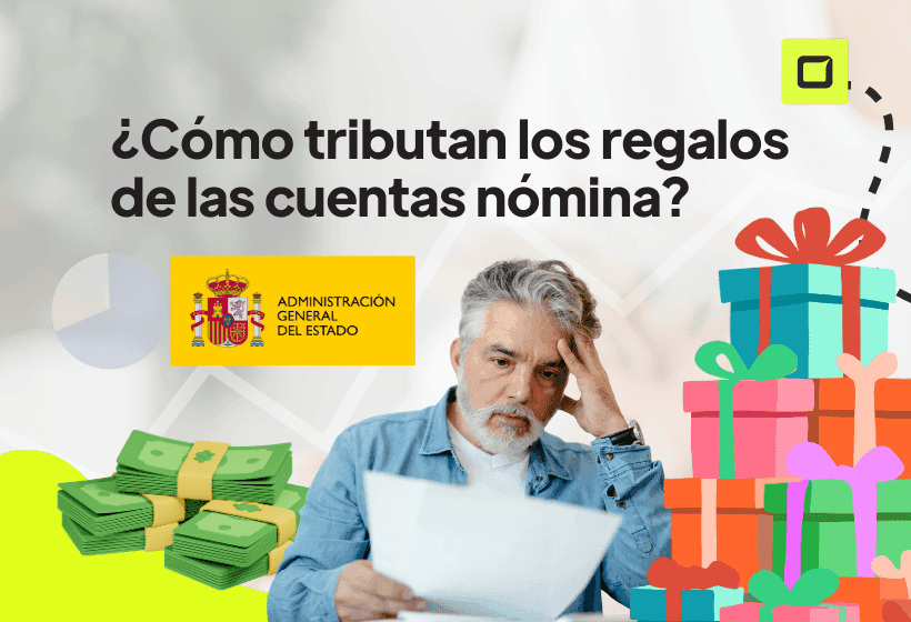 hombre pensando como tributan los regalos de las promociones de cuenta nomina