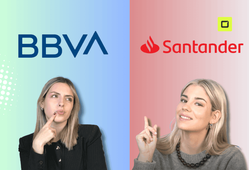 Paula Diaz y Patricia De Abreu, explicando cual es la mejor opción si el Banco Santander o el banco BBVA
