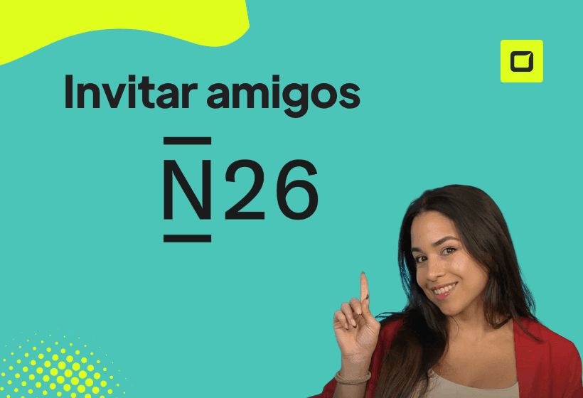 Yohana Bortolussi explicando en rankiator invitar amigos n26 con un fondo verde y el logo de rankiator y n26