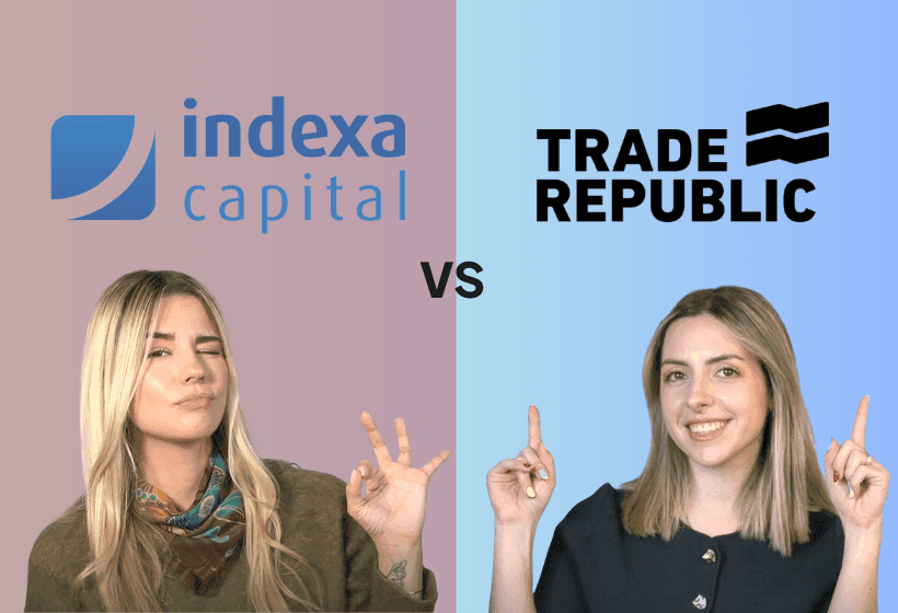Paula Diaz y Patricia De Abreu, explicando cual es la mejor opción si es Indexa capital o Trade Republic