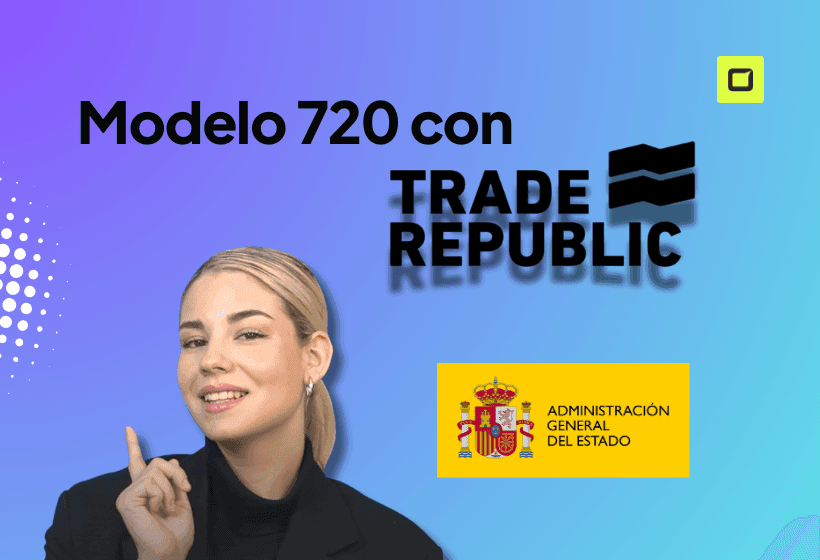 Paula Diaz Linares periodista de Rankia explicando como presentar el modelo 720 con Trade Republic