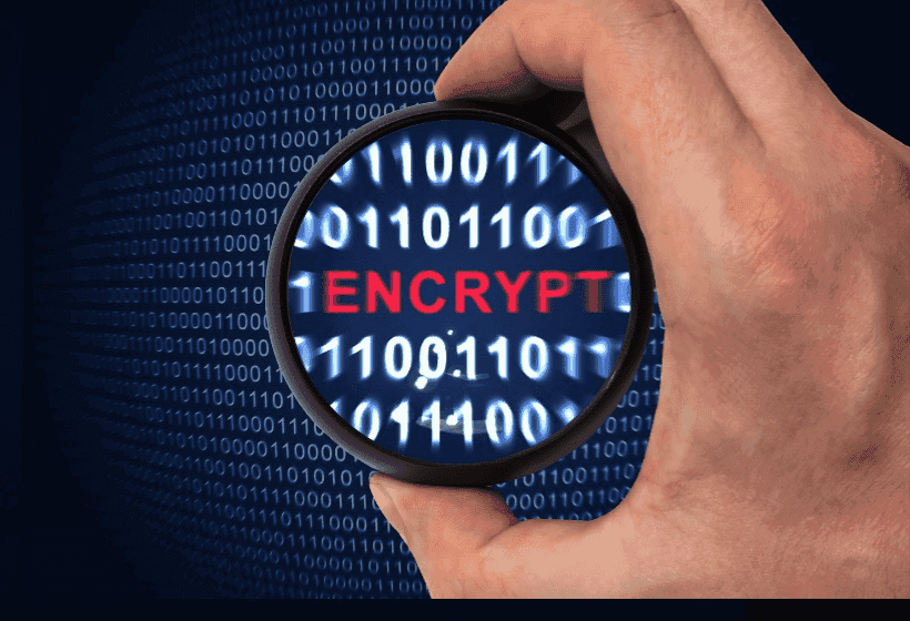 mano que muestra la encriptacion de datos usada en seguridad bancaria