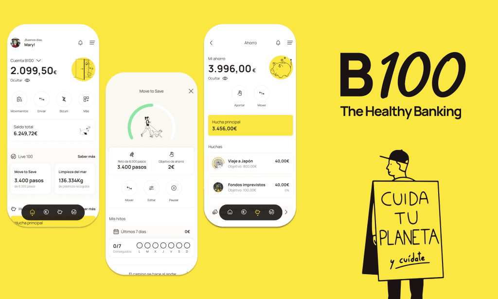 configuración de app bancaria, de abanca