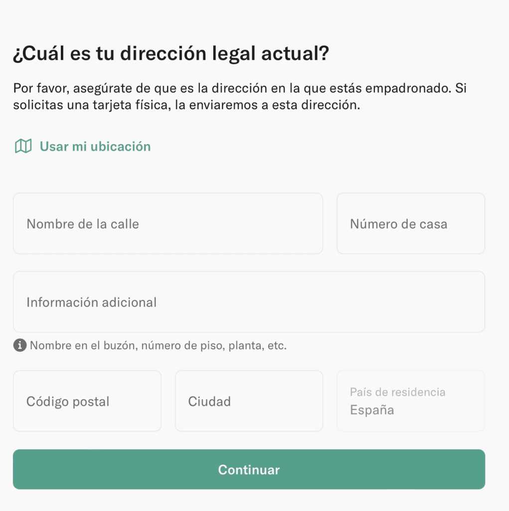 paso 1 de abrir la cuenta online N26