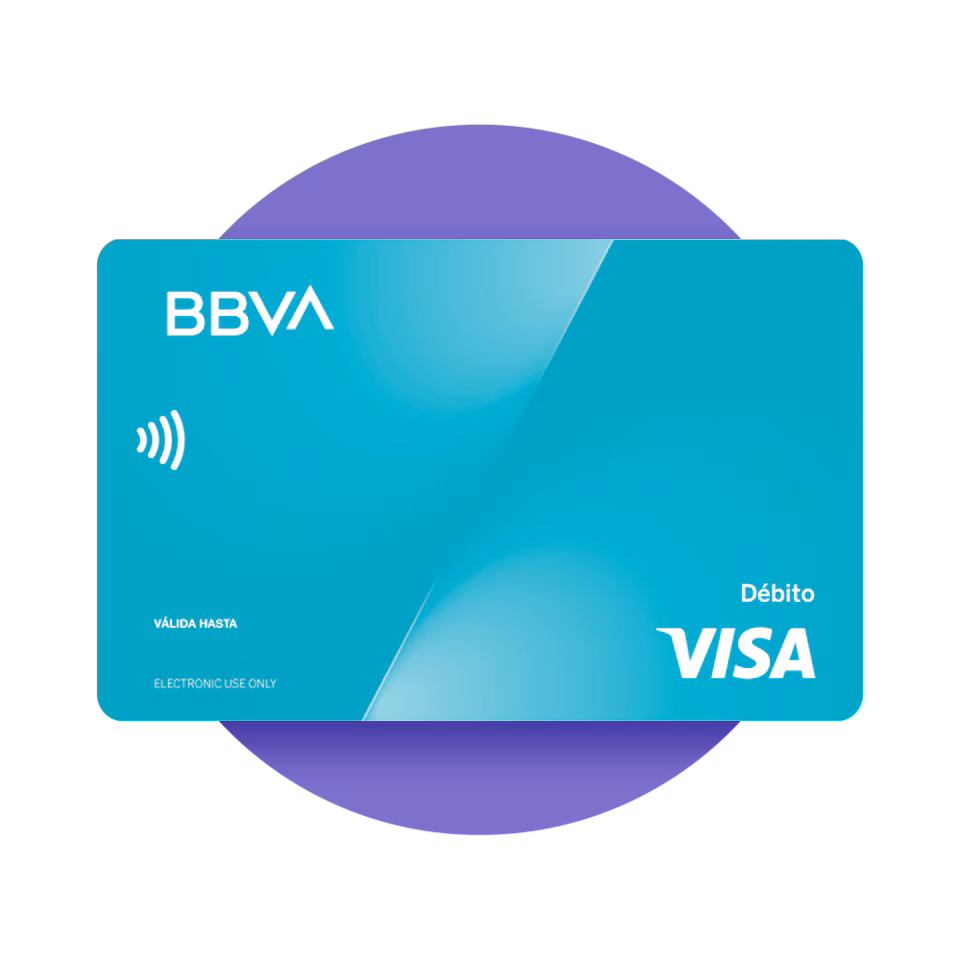 tarjeta con logo de bbva
