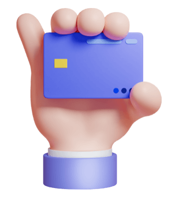 mano sosteniendo una tarjeta de credito con chip