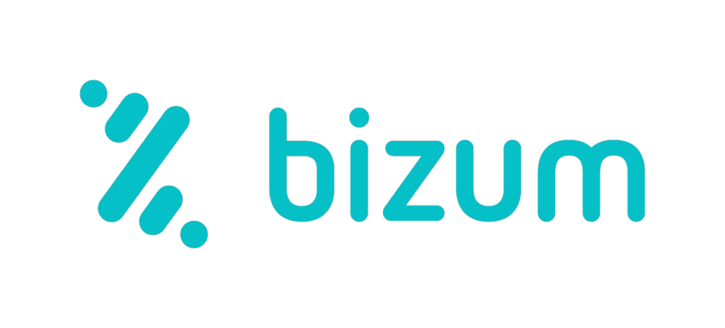 logo de bizum con fondo trasparente y letras azules