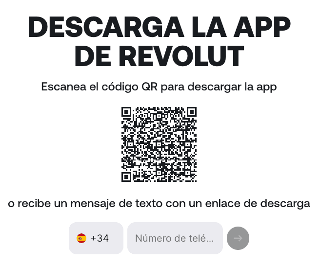 QR para descargar la app para Cuenta Flexible Revolut 2026