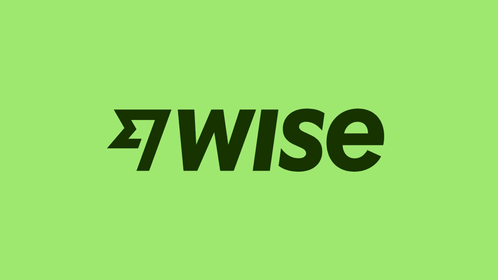 logo de Wise con el fondo verde chilo y las letras en color verde militar