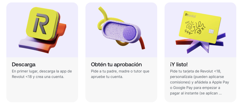 Pasos para poder solicitar la tarjeta revolut menores y como conseguiría