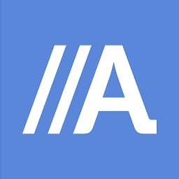 logo de abanca, con letras blancas y fondo azul
