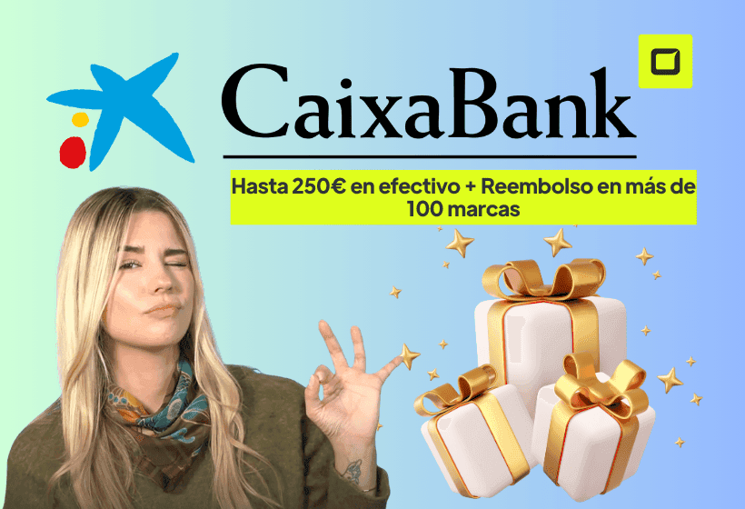 paula Diaz linares explicando la promoción de caixaBank cuenta online