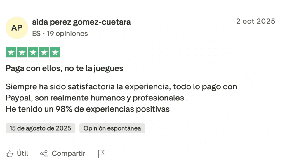 opiniones de los usuarios sobre PayPal