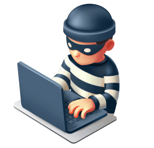 chico hackeando una cuenta de banco