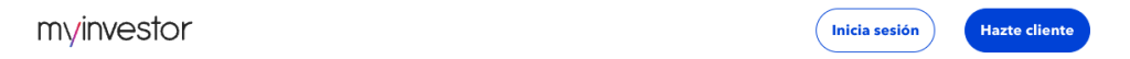 indice o parte superior de la web de myinvestor, de color blanco y con letras oscuras que te ayudara a poder registrarte y aperturar o contratar una cuenta