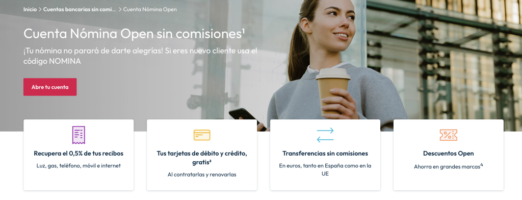promociones que ofrece la cuenta nomina de openbank 