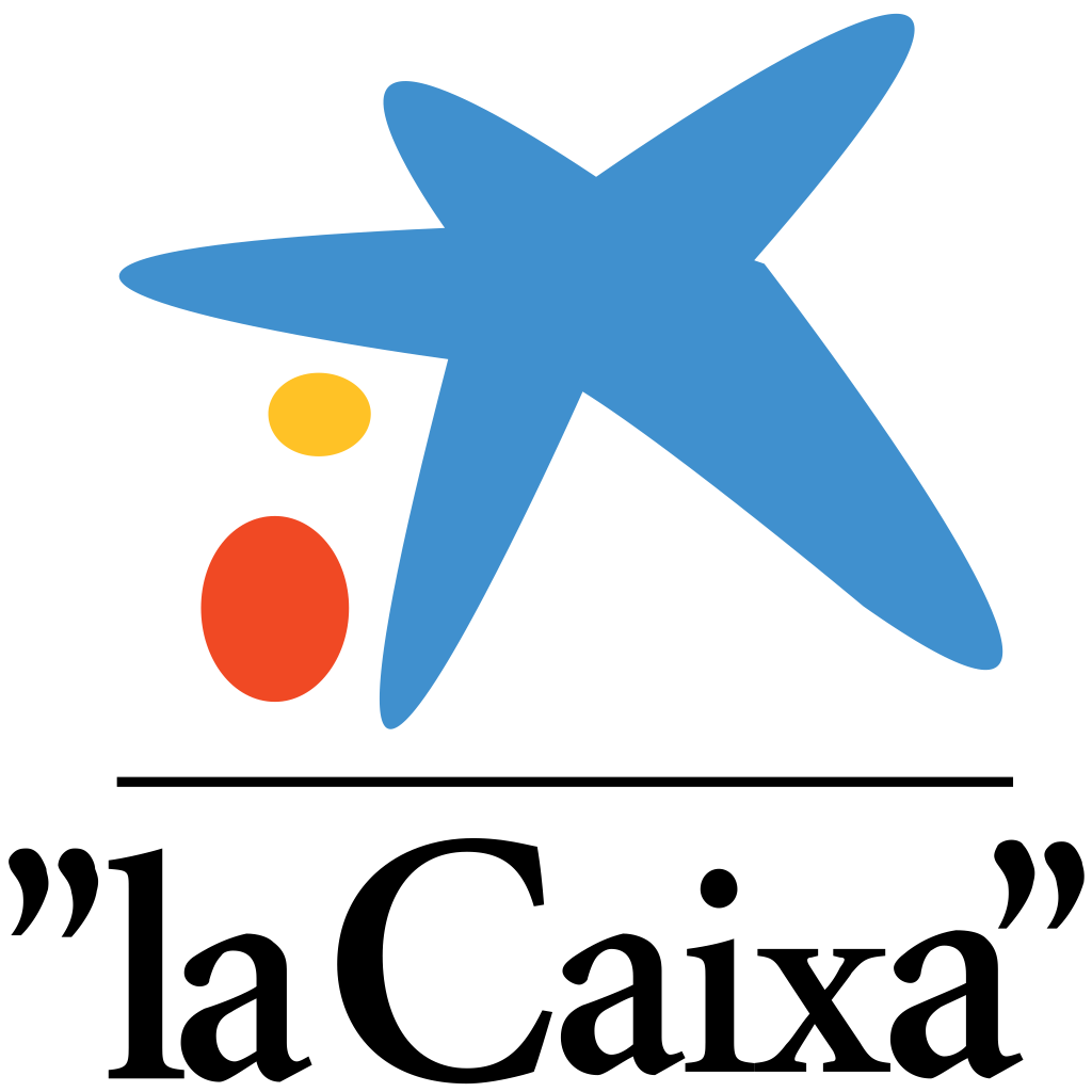 logo de CaixaBank con letras y estrella de color azunk