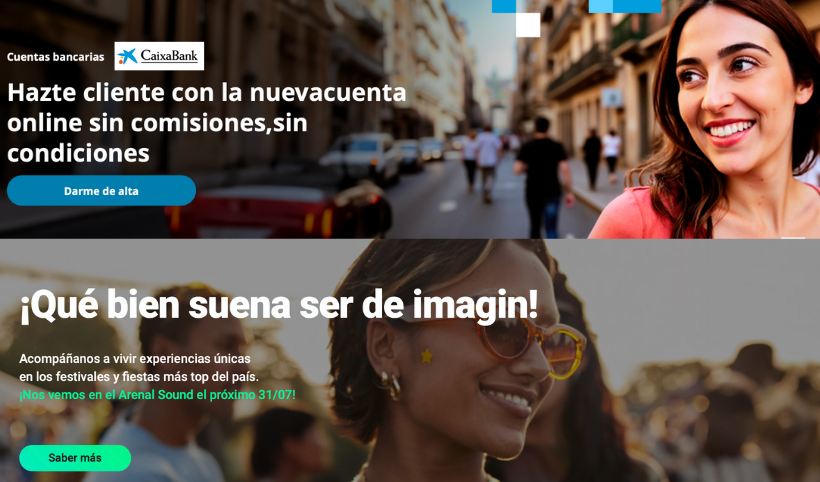 diferencias entre los bancos imagina y caixaBank
