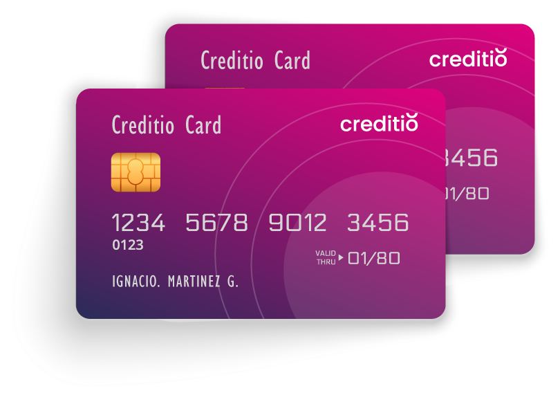 tarjetas de crédito card color rosa