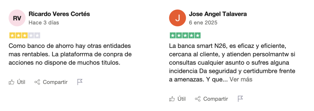 opiniones reales sobre la cuenta conjunta de n26