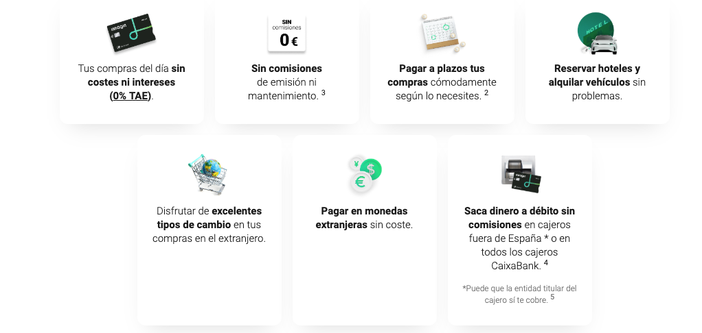 beneficios y caracteristicas de la trajta imagin mycard